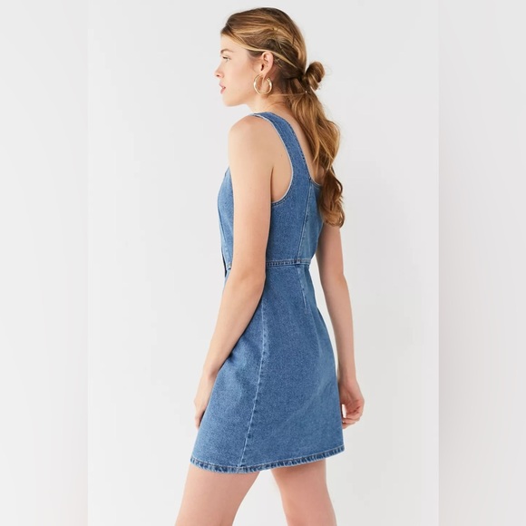 UO Button-Down Denim Mini Dress - Picture 7 of 7